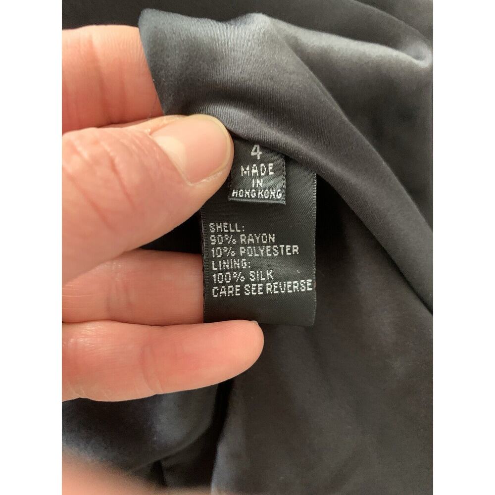 Women's CARMEN Marc Valvo Little Black Dress‎ 4 - Picture 9 of 9
